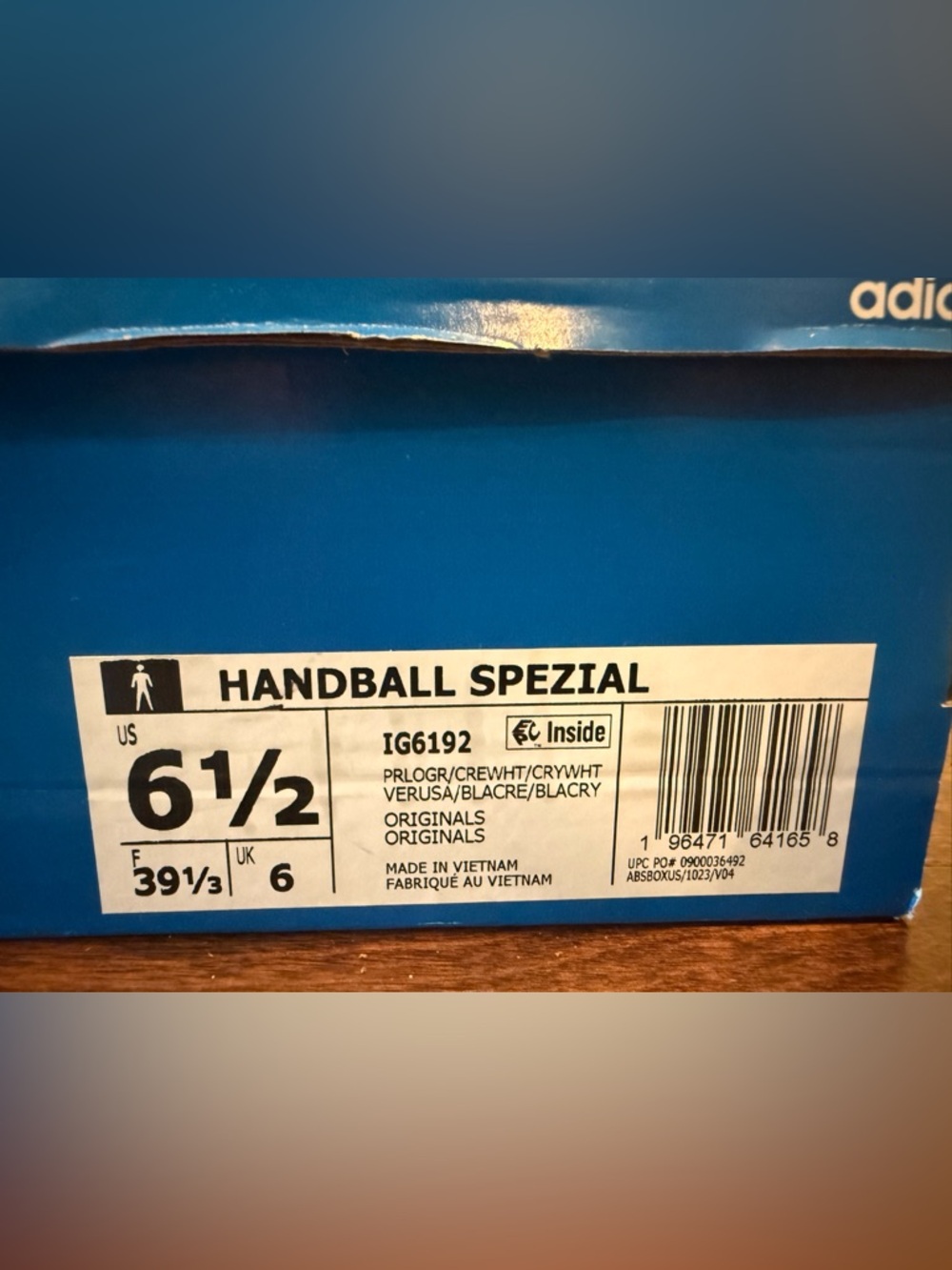 ADIDAS Originals Handball Spezial Shoes GREEN/WHITE M6.5/W7.5 - Picture 9 of 9